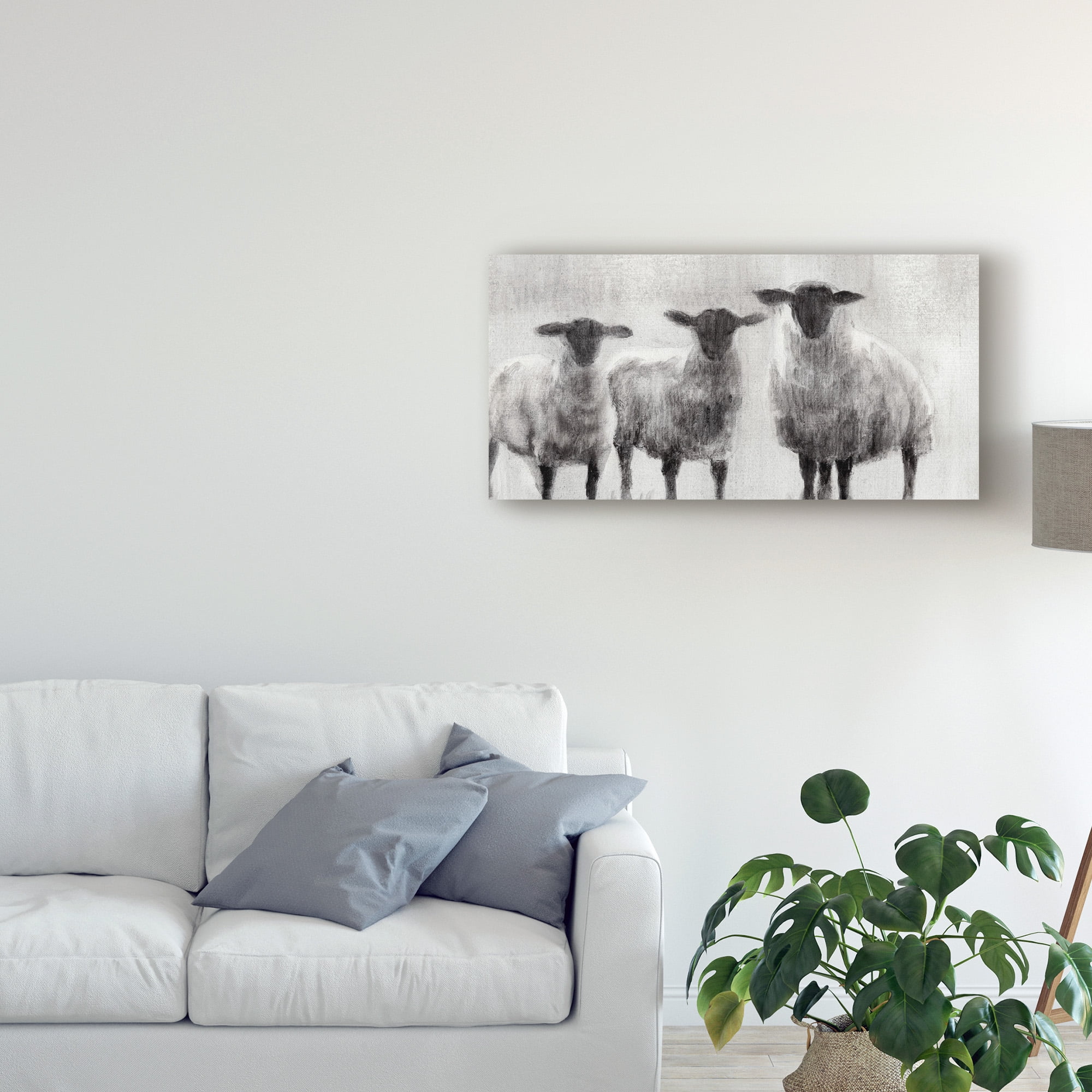 Trademark Fine Art 'Rustic Sheep I' Canvas Art by Ethan Harper