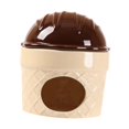 thumbnail image 2 of YWMJZEU Ceramic Hamster Nest Hamster Habitats Cute Indoor Cave Cooling House Pet Hideout Brown, 2 of 9