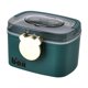 thumbnail image 2 of Caja de pastillas portátil de 2 niveles, contenedor organizador de plástico transparente para el hogar, artículos diversos para el hogar, cajas vacías Verde Gloria Contenedores de primeros auxilios, 2 of 9
