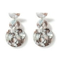 thumbnail image 1 of fastboy Acetate Sheet Geometry Circular Long Section Retro Mixed Style Earrings Ear Studs Earrings, 1 of 9