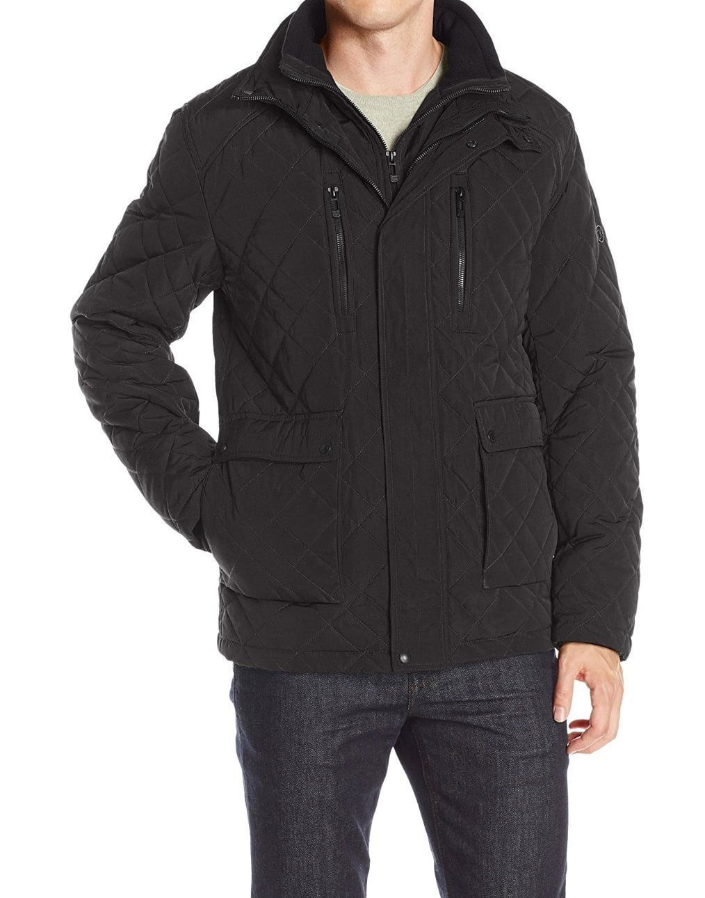 Calvin Klein - Calvin Klein NEW Black Mens Size Large L Quilted Full ...