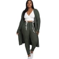 thumbnail image 6 of Plus Size Ribbed Long Cardigan  Leggings Set, 6 of 9