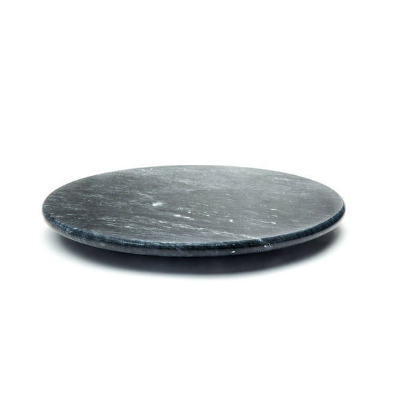 Fox Run Marble Lazy Susan, Black, 12" Diameter Rotating Marble Plate