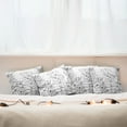 thumbnail image 3 of Ambesonne Hipster Throw Pillow Cover 4 Pack, Ponytailed Girlfriend, 16", Black White, 3 of 6