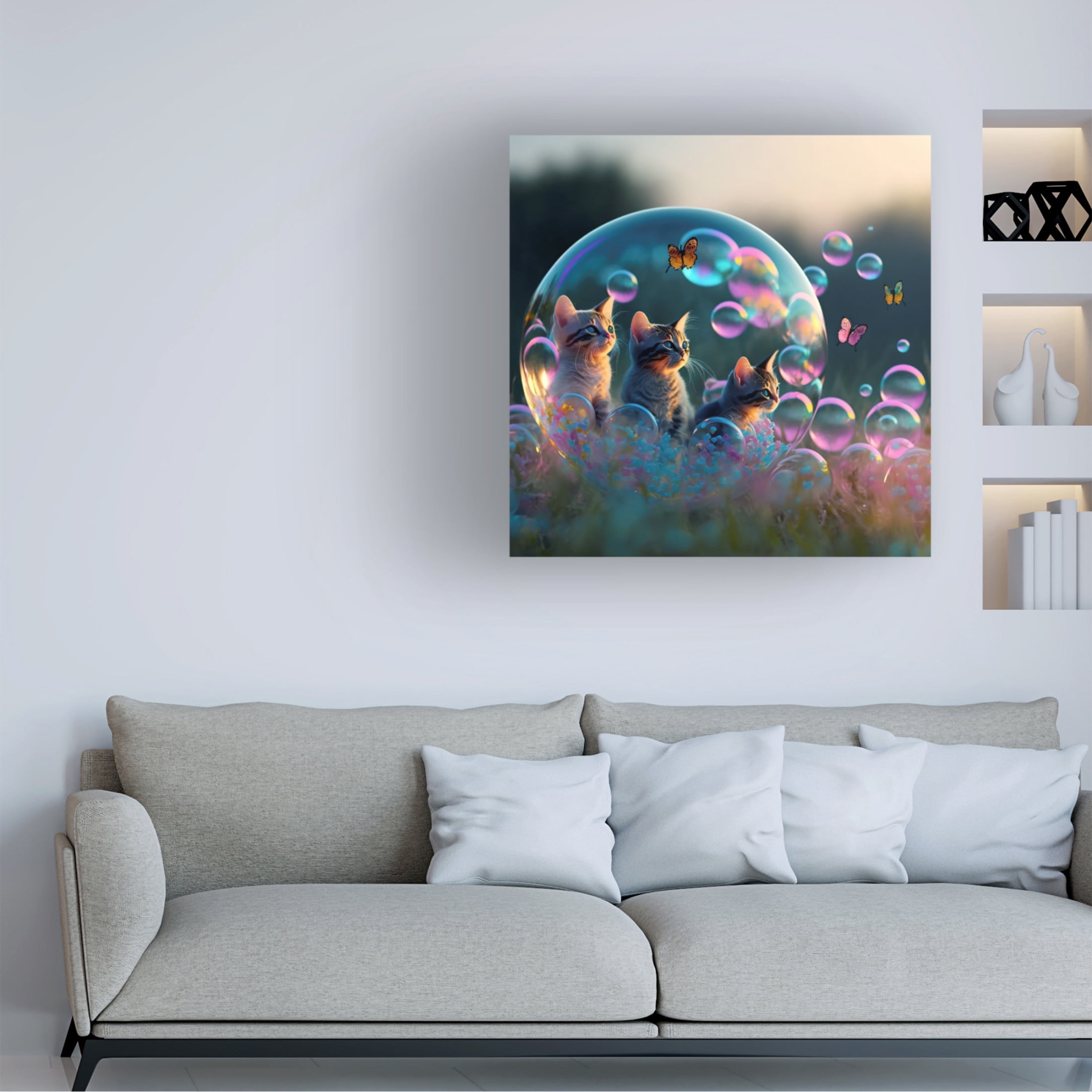 Canvas Wall Art - Ray Heere 'Mystical Morning 22' Wall Art for Living Room, Bedroom, or Office Décor by Trademark Fine Art - 24 x 24 Inches