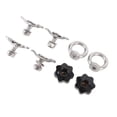 thumbnail image 1 of Stainless Steel L Track Double Lug Threaded Stud Nut Kit for Truck Bed Pickup RV ATV, 1 of 7