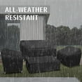 thumbnail image 4 of Patio Furniture Covers for 4-Piece Furniture Set, Heavy-Duty Waterproof Outdoor Furniture Covers, Include 2 Armchair Covers, 1 Sofa Cover, 1 Coffee Table Cover, Black, 4 of 6