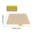 thumbnail image 2 of PureCasa Waterproof Thick Picnic Outdoor Blankets, Oxford Cloth Portable Foldable Mats for Beach Camping Hiking, Grass Lawn Park Accessories Damp-Proof Mats, 1PC, 79"x79", Yellow, Rectangle, 2 of 7