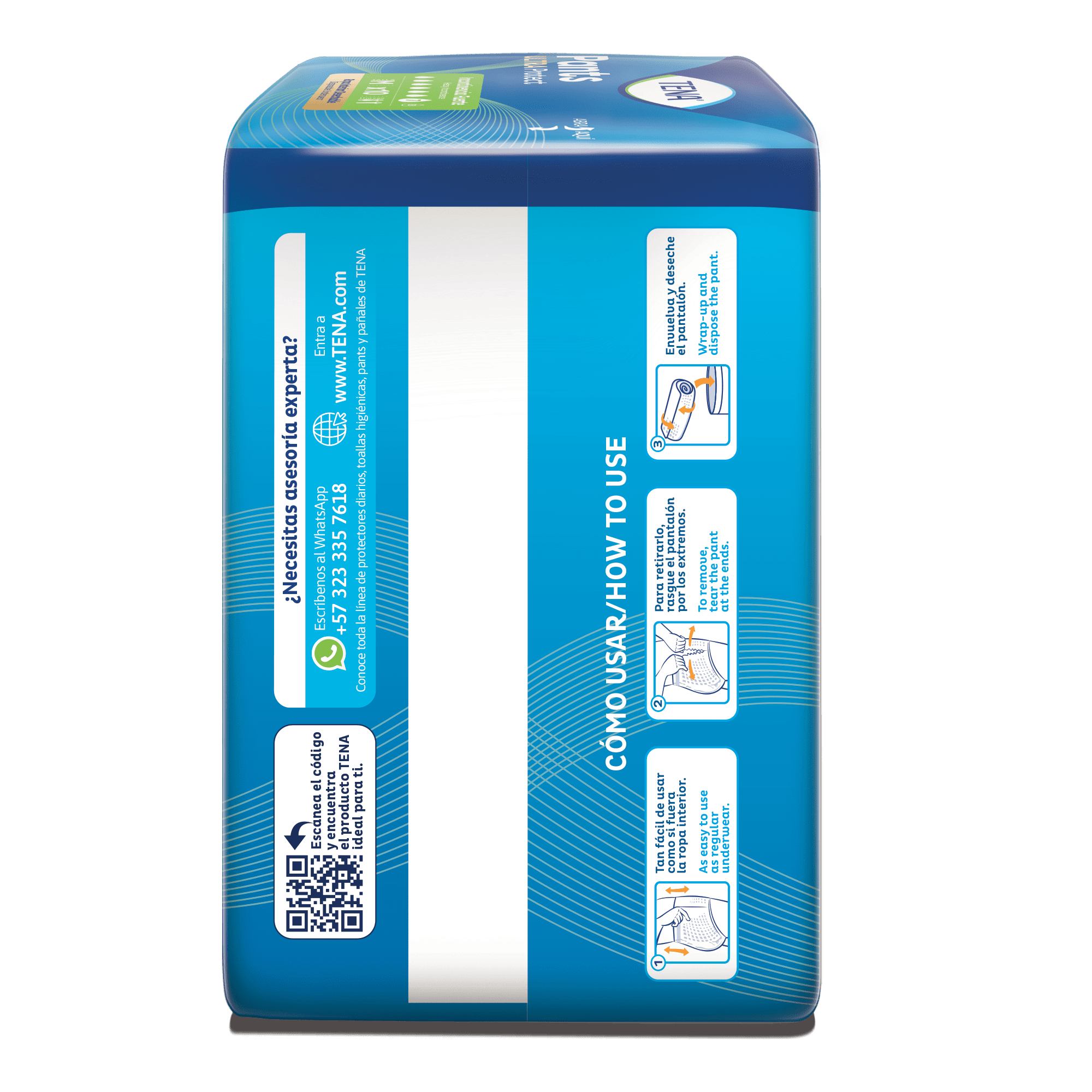 TENA Pants Ultra, Unisex, Medium, Heavy Incontinence, PROskin, 10 Count