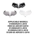 thumbnail image 4 of Xingzhi 1 Pair Motorbike Windshield Modification Windscreen Windproof Protector Modified Guard Accessory Replacement for R1200GS 800GS Gray, 4 of 6