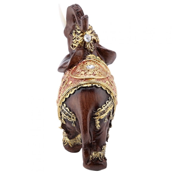 Tebru Collectible Elephant Statue, Feng Shui Figurine, Resin Sculpture, Home Decor Hotel For Office Cafe For Home