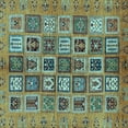 thumbnail image 1 of Ahgly Company Indoor Square Abstract Light Blue Modern Area Rugs, 4' Square, 1 of 4
