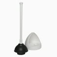 thumbnail image 3 of New Plumb Craft Toilet Plunger Drain Plunger with White Twist Caddy Storage Holder, 3 of 7
