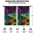 thumbnail image 2 of Blackout Kids Curtains,Colorful Neon Butterfly Pattern Childrens Insulated Curtains Set Of 2,Bedroom Essentials,Toddler Room Decor 42"x63", 2 of 5