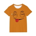 thumbnail image 3 of Piuwrlz 9 Boys Short T-Shirts Sleeve Teen Funny Graphic Shirts Tops Boy Funny Graphic Shirts Pullover T Shirts Orange Size 9 Years, 3 of 7
