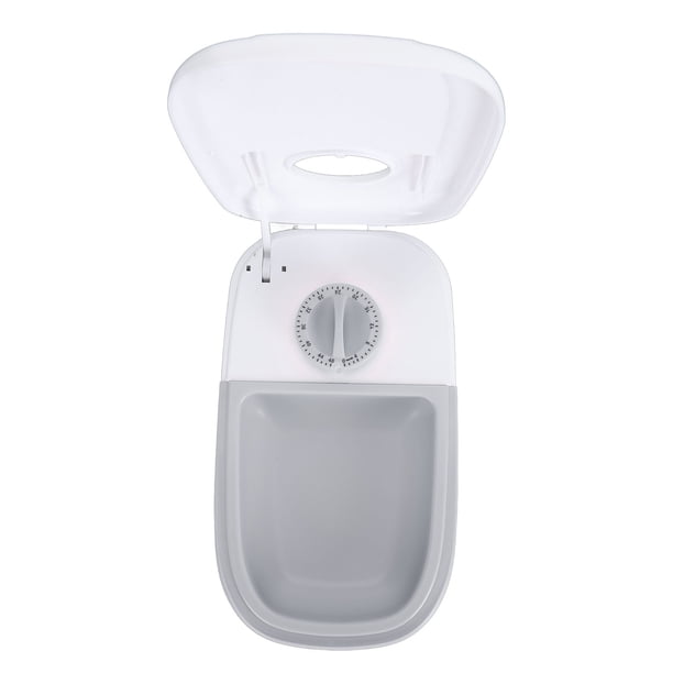Comedero Automático Para Gatos, Bandeja De Comida Grande, Hebilla Giratoria, Espacio Para Bolsas De Hielo, Pies Antideslizantes, ABS Respetuoso Con El Medio Ambiente Para