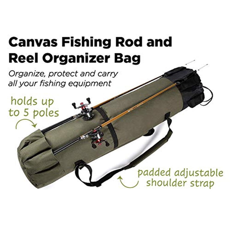 Housse De Protection Pour Canne à Pêche Voyage - Avec Protège-scion Et Sangle