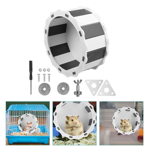 HONITANO hamster wheel Hamster Exercise Wheel Black and White 1Set