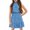 Blue, variant on Sherrylily Floral Girls Dresses Kids Casual Halter Sleeveless Cute Short Dress 5-14 Years