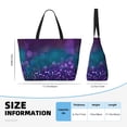 thumbnail image 4 of Pofeuu Purple and Green Glitter Print Beach Bag,Waterproof Sandproof Beach Tote Bag, Large Capacity Foldable Beach Bags for Women, 4 of 7