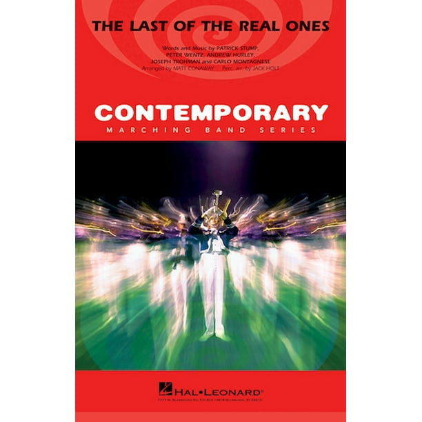 The Last Of The Real Ones Fall Out Boy Contemporary Marching Band Score And P Sheet Music Songbook Walmart Com Walmart Com