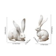 thumbnail image 3 of YiJuHui Easter Bunny Statue Outdoor Decorations, Resin Garden Sculpture Art, Home Yard Patio Spring Decorative Ornament, Weatherproof Bunny Figurine for Lawn and Porch, 3 of 8
