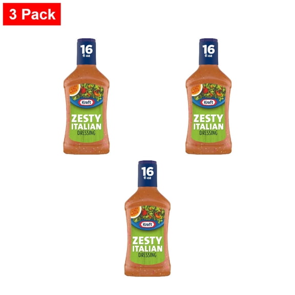 Kraft Zesty Italian Salad Dressing 16 fo - 3 Pack