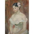 thumbnail image 3 of Berthe Morisot 11x14 Black Modern Framed Museum Art Print Titled - Young Girl with Neckline, Hair Flower (1893), 3 of 5