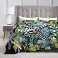 thumbnail image 4 of Beetlejuice Blanket, Anime Throw Blanket For Bed Sofa Couch, Super Soft Flannel Blanket For Bedroom Livingroom, 60"X50", 4 of 9