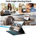 thumbnail image 4 of Fintie 360 Degree Rotating Case for Samsung Galaxy Tab A11+ Plus 11 Inch 2025/ A9+ Plus 2023, Swiveling Protective Stand Clear Back Cover, Auto Wake/Sleep, Composition Book, 4 of 9