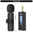 thumbnail image 2 of K35 Wireless Clip On Microphone BLE5.1 Lavalier Mic Receiver for Video Live, 2 of 5