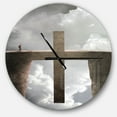 thumbnail image 1 of DesignArt Big Cross between Two Cliffs Large Wall Clock, 1 of 2