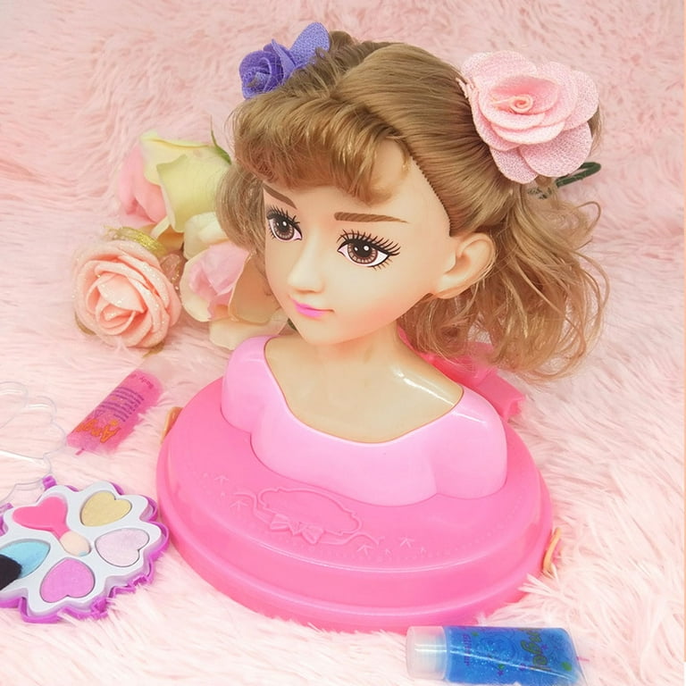 Hairstyle Hair Makeup Doll Hairdresser Pretend Play Game Girls