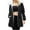 Black, variant on Patlollav Womens Coats Solid Color Thickened Padded Waterproof Punching Jacket Cotton Clothes