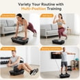 thumbnail image 6 of VANECL Vibration Plate Exercise Machine, 120-Level Full Body Workout Vibration Plate for Lymphatic Drainage & Weight Loss, with Remote & LED Touch Screen, 330 lbs Capacity, Men Women Universal, Black, 6 of 8