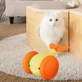 thumbnail image 1 of Juguetes de gato para gatos interiores, vehículo interactivo de juguete para mascotas automóvil automático de ballenas para gatos interiores Ejercicio Amarillo, 1 of 8