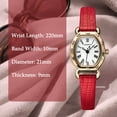 thumbnail image 2 of Women Watch Fashion Ladies Dress Analog Quartz Watch Classic Leather Strap Watch for Woman 3ATM Waterproof Female Wrist Watch, 2 of 7
