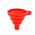 thumbnail image 1 of Embudo de cocina MACHAO 2 piezas retráctil rojo cuello largo plegable, 1 of 5