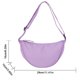 thumbnail image 3 of Bolsos de hombro para mujer, bolsos cruzados de nailon de media luna, bolsos de mano para niñas (púrpura) Likrtyny Para Estrenar, 3 of 9