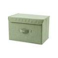 thumbnail image 1 of Bellella Boîte de Rangement en Coton et Lin Pliable en Tissu Cube pour Vêtements Organisateur à Fermeture Éclair avec Couvercle et Poignée, 1 of 4