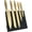 Gold, variant on Kitchen Knife Set, 6-Pieces Golden Titanium Coated Knife Block Set with Wood Magnetic Knife Block, Non-stick & Non-slip Stainless Steel Sharp Chef Knife Set, Knives Set for Home Kitchen (Gold)