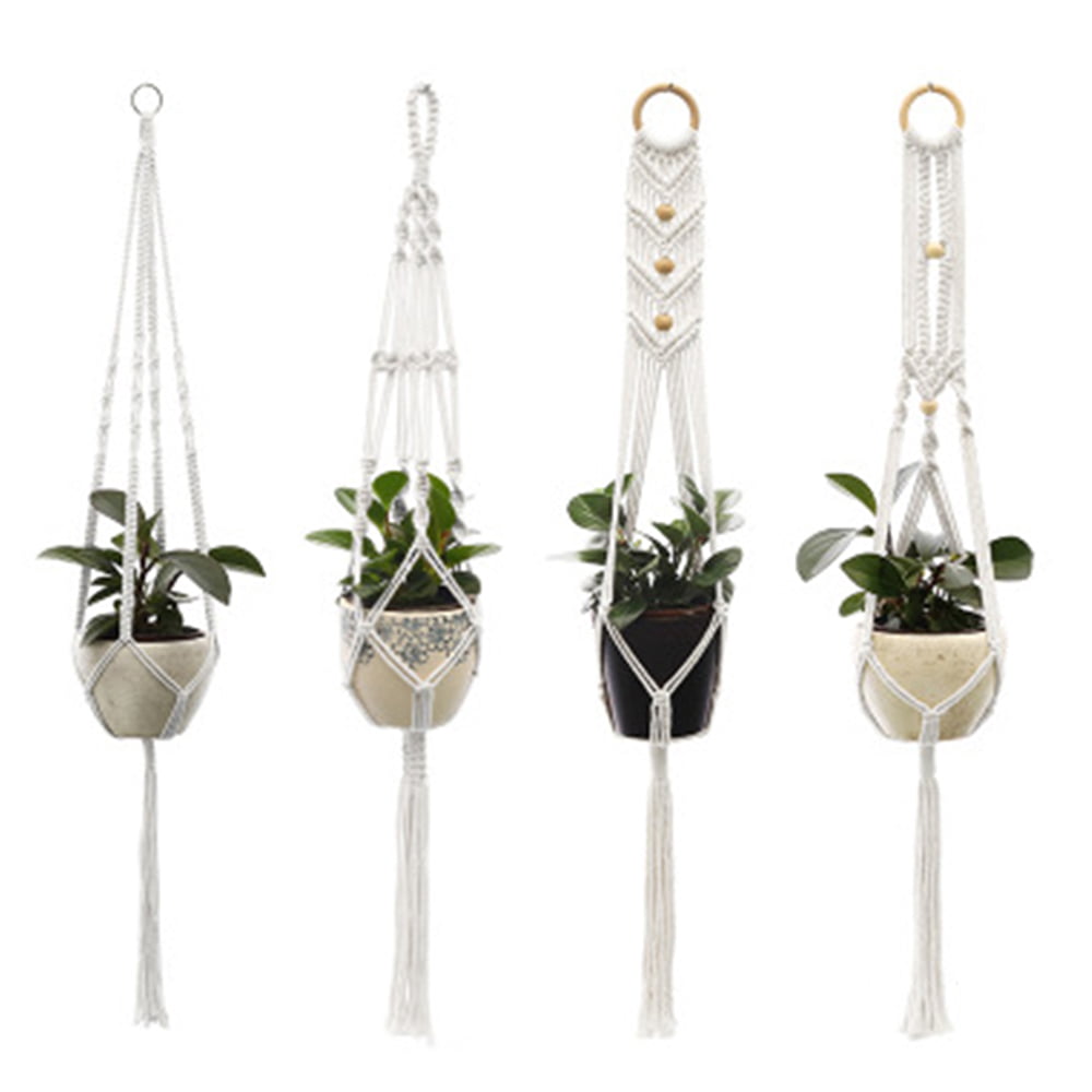 Details about   GROWNEER 7 Inches Ceramic Hanging Planter with 2 Hooks White Porcelain Wall Han 