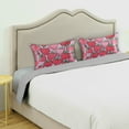 thumbnail image 3 of Yayeee Pillowcase Standard Size Set of 2 Satin Wrinkle Resistant Pillow Case, Sweet Strawberry, 3 of 8