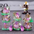 thumbnail image 6 of Polyhedral Dice Set Transparent Resin Dinosaur Egg RPG DND MTG Tabletop 7-Piece, 6 of 6