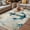 Blue Teal Brown, variant on Teal Octopus Coastal Outdoor Rug for Patio/Deck/Porch, Non-Slip Large Area Rug 3 x 5 Ft, Vintage Summer Beach Nautical Indoor Outdoor Rugs Washable Area Rugs, Reversible Camping Rug Carpet Runner