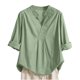 thumbnail image 2 of Camiseta sin mangas para mujer,Blusa tipo túnica con cuello en V para mujer, corte holgado, 100 % poliéster, ideal para uso diario, sopatenor, 2 of 9