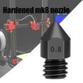 thumbnail image 2 of 3D Printer Extruder Hardened Steel nozzle extruder Nozzle 3D Printer Accessory Replacement for E3D V5 V6, 0.8mm, 2 of 7