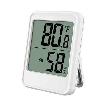 

Indoor Hygrometer Large Screen Display Desk Wall Magnetic Electronic Humidity Meters with Bracket for Home Greenhouse Cellar