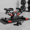 thumbnail image 2 of twisto Side Stepper Exercise Machine Leg Shaping Twist Stepper with Bands Compact, Black Red, 2 of 10