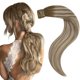 thumbnail image 1 of Extensiones de cabello Easyouth, cola de caballo, cabello humano degradado, extensión de cola de caballo, balayage de marrón oscuro a rubio con extensión de cola de caballo envolvente de color marrón, 1 of 5
